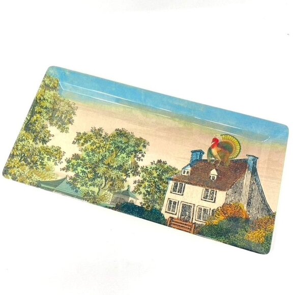 John Derian for Target Perched Turkey Fall Melamine Serving Tray - Picture 10 of 12